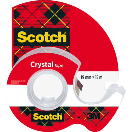 Scotch Handabroller Crystal, transparent, im Handabroller