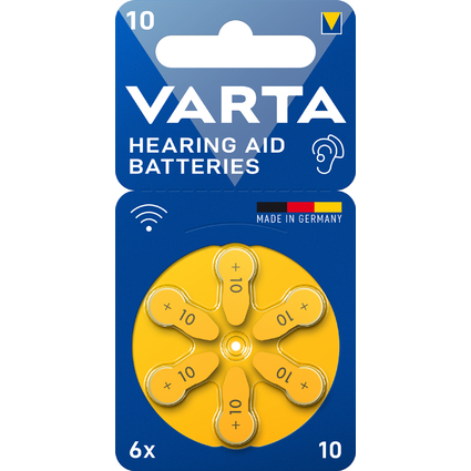 VARTA Hrgerte Knopfzelle "Hearing Aid Batteries" 10