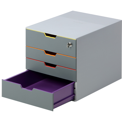 DURABLE Schubladenbox VARICOLOR 4 SAFE, mit 4 Schubladen