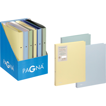 PAGNA Ringbcher "Pastell eco", farbig sortiert, Display