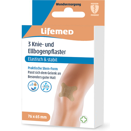 Lifemed Knie- und Ellbogenpflaster "Allround", hautfarben