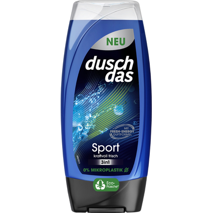 duschdas 3in1 Duschgel & Shampoo Sport, 225 ml Flasche