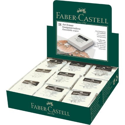 FABER-CASTELL Knetgummi-Radierer ART ERASER, wei