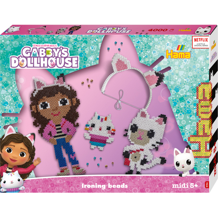 Hama Bgelperlen midi "Gabbys Dollhouse", Geschenkpackung