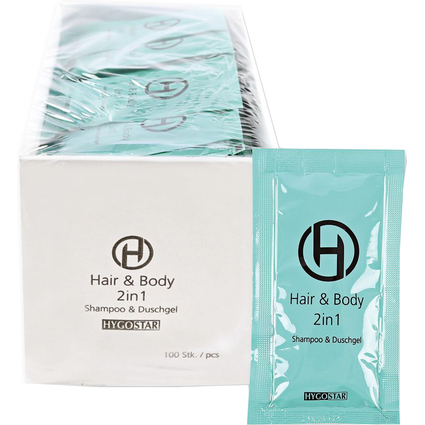 HYGOSTAR 2-in-1 Duschgel & Shampoo, 12 ml Sachet