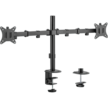 LogiLink Doppel-Monitorarm, Armlnge: 376 mm, schwarz