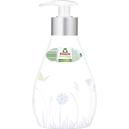 Frosch Handwaschseife Sensitive, Deko wei, 300 ml Spender