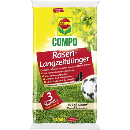 COMPO Rasen-Langzeitdnger, 15 kg fr 600 qm