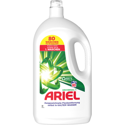 ARIEL Flssigwaschmittel Universal+, 4 Liter - 80 WL