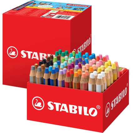 STABILO Multitalentstift woody 3 in 1, 76er Schoolpack