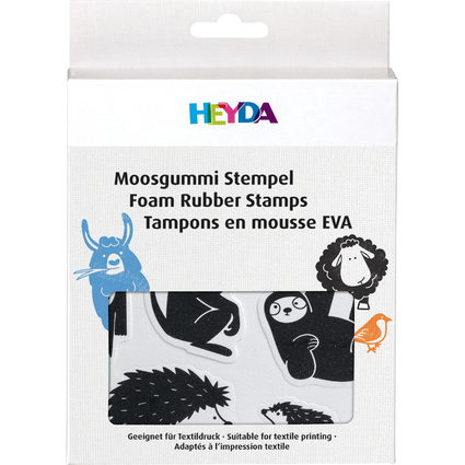 HEYDA Moosgummi Stempel-Set "Tiere"