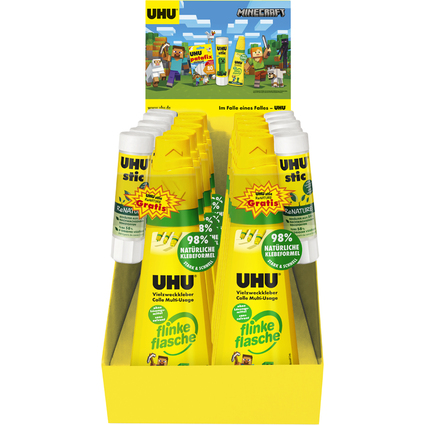 UHU Vielzweckkleber flinke flasche ReNature + Klebestift