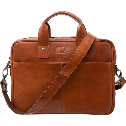 PRIDE&SOUL Notebook-Tasche SURPRISE, Leder, cognac