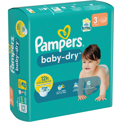 Pampers Windel Baby Dry, Gre 3 Midi, Single Pack
