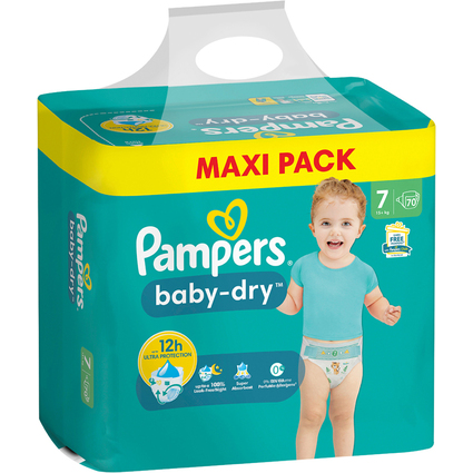 Pampers Windel Baby Dry, Gre 7 Extra Large, Maxi Pack