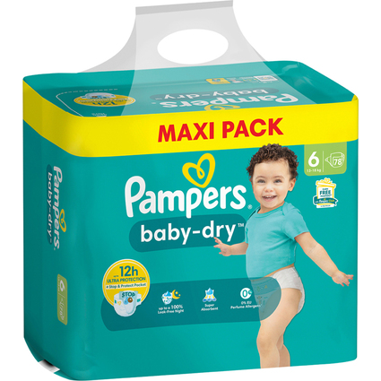 Pampers Windel Baby Dry, Gre 6 Extra Large, Maxi Pack