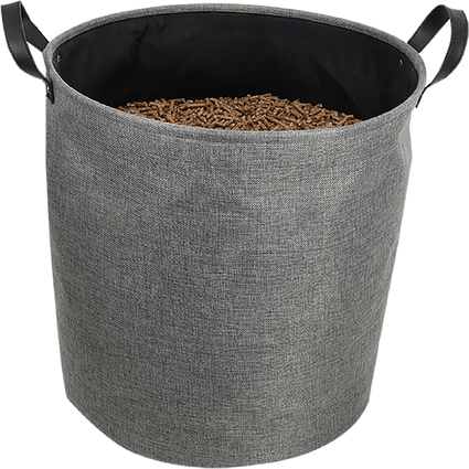 EDA Pellet-Tasche aus Filz, 60 Liter, dunkelgrau