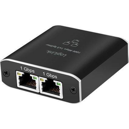 LogiLink Gigabit Ethernet Splitter, RJ45/USB-C - 2x RJ45