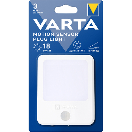 VARTA Steckdosenlicht "Motion Sensor Plug Light", wei