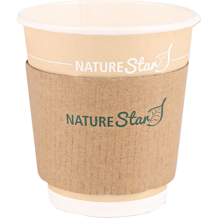 NATURE Star Bechermanschette, aus Pappe, fr 200 ml Becher