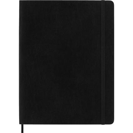 MOLESKINE Notizbuch, XL/A4, kariert, Softcover, schwarz