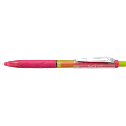 Pentel Druckbleistift Q-Erase, 0,7 mm, pink/gelb