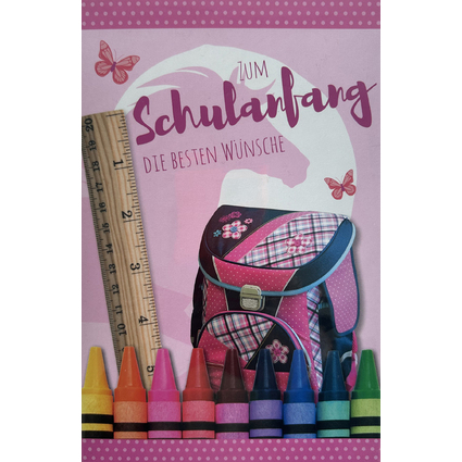 SUSY CARD Schulanfangs-Grukarte "Schulranzen"