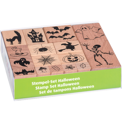 HEYDA Motivstempel-Set "Halloween", in Klarsicht-Box