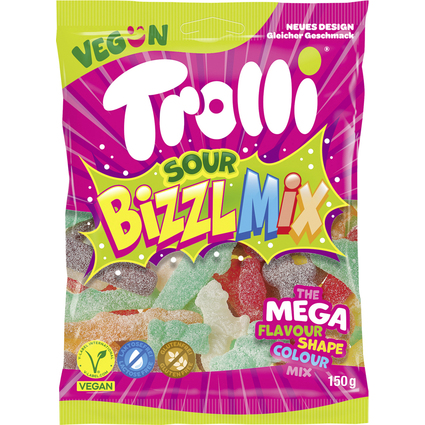 Trolli Fruchtgummi BIZZL MIX, 150 g