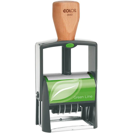 COLOP Datumstempel Classic 2660 Green Line, 6-zeilig