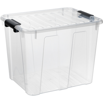 plast team Aufbewahrungsbox HOME BOX, 40 Liter, transparent