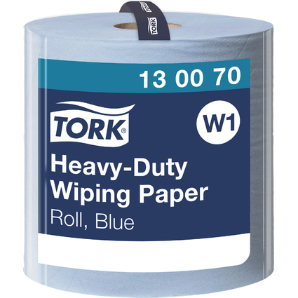 TORK Mehrzweck-Putzrolle, 2-lagig, blau, 340 m - extra stark