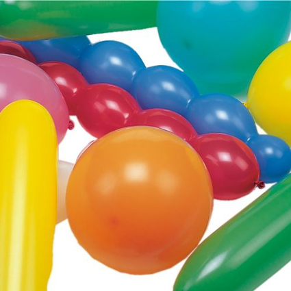 PAPSTAR XXL-Luftballons, Formen und Farben sortiert