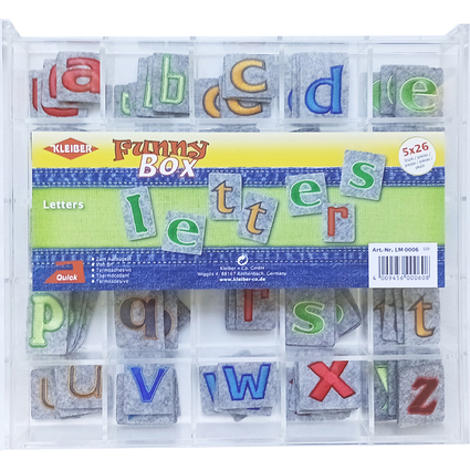 KLEIBER Buchstaben-Applikationen "Funny Box - Letters"