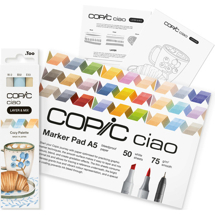 COPIC Marker ciao "LAYER & MIX Starter Set", Cozy