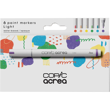 COPIC Marker acrea "Light", 6er Set