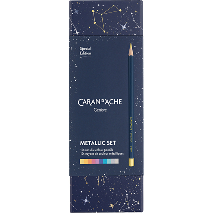 CARAN D'ACHE Buntstifte COSMIC BLUE, 10er Set