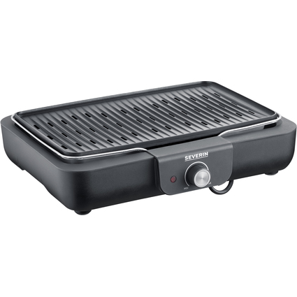 SEVERIN Tischgrill PG 8556, mit Grillplatte, schwarz