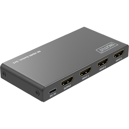 DIGITUS 8K HDMI Switch, 3x1, schwarz