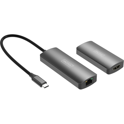 DIGITUS 4K Video Extender, USB-C - HDMI, 30 m