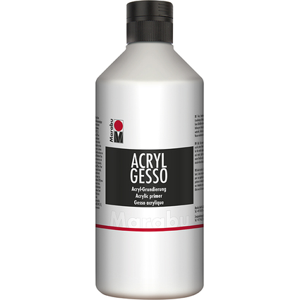 Marabu Acrylgrundierung "Acryl Gesso", 500 ml, wei