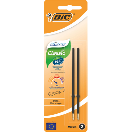 BIC Kugelschreiber-Minen Atlantis Classic, schwarz, M