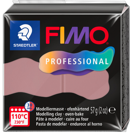 FIMO PROFESSIONAL Modelliermasse, ofenhrtend, 57 g, altrosa