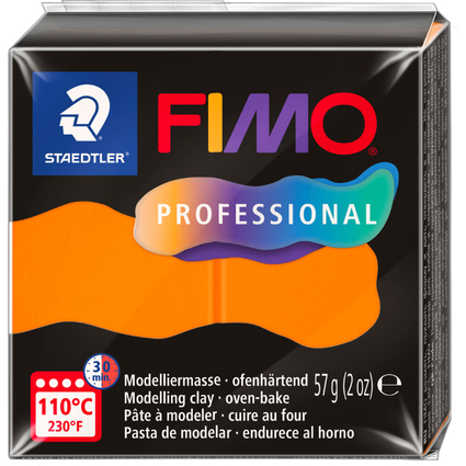 FIMO PROFESSIONAL Modelliermasse, ofenhrtend, 57 g, orange