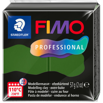 FIMO PROFESSIONAL Modelliermasse, ofenhrtend, blattgrn