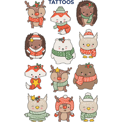 ZDesign KIDS Weihnachts-Tattoos "Tiere"