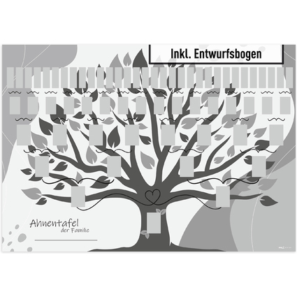 RNK Verlag Schmuck-Ahnentafel "Illustrierter Baum", DIN A1