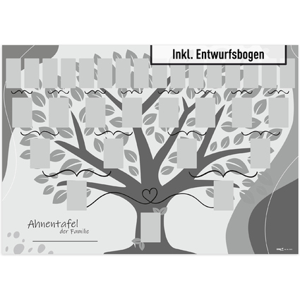 RNK Verlag Schmuck-Ahnentafel "Illustrierter Baum", DIN A2