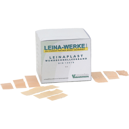 LeinaPLAST Pflaster 1 m x 6 cm, Non woven, wei