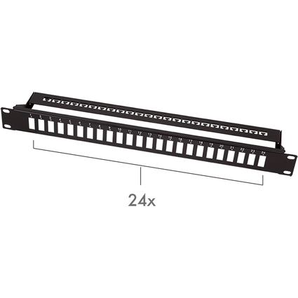 LogiLink 19" LWL Patch Panel fr 24x SC-Duplex/LC-Quad